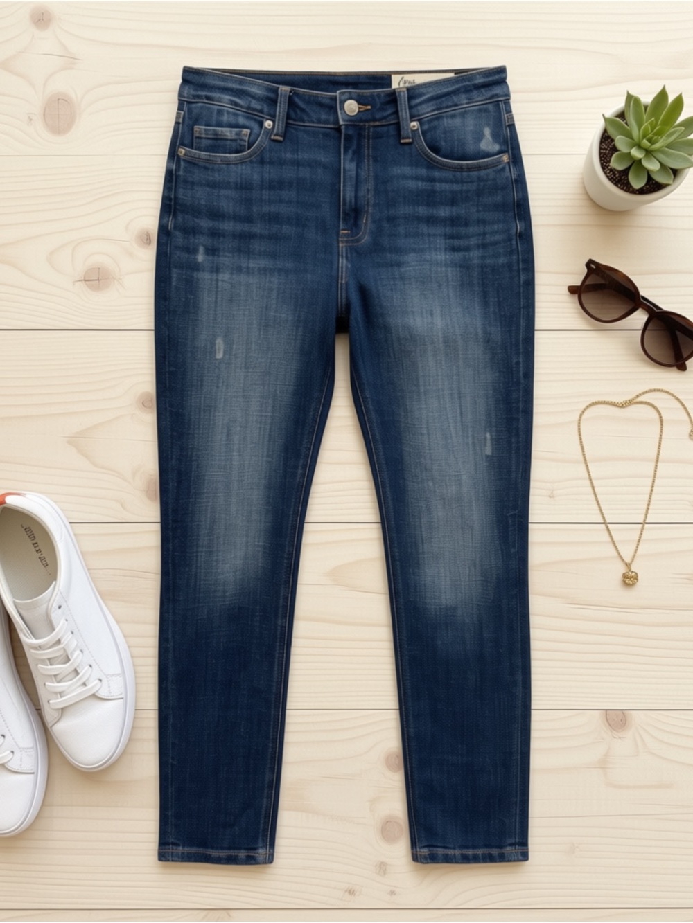 Cosmic Blue Love Dark Wash Dress Jeans - Size 28